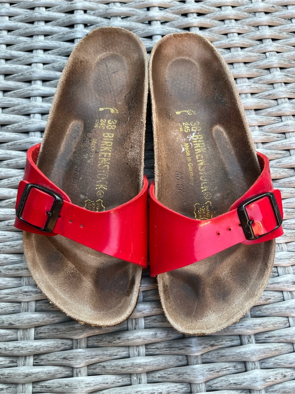 Birkenstock Madrid Red Sandals - Picture 2 of 9